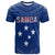 Custom Samoa T Shirt Simple Polynesian Custom Text and Number LT13 - Polynesian Pride