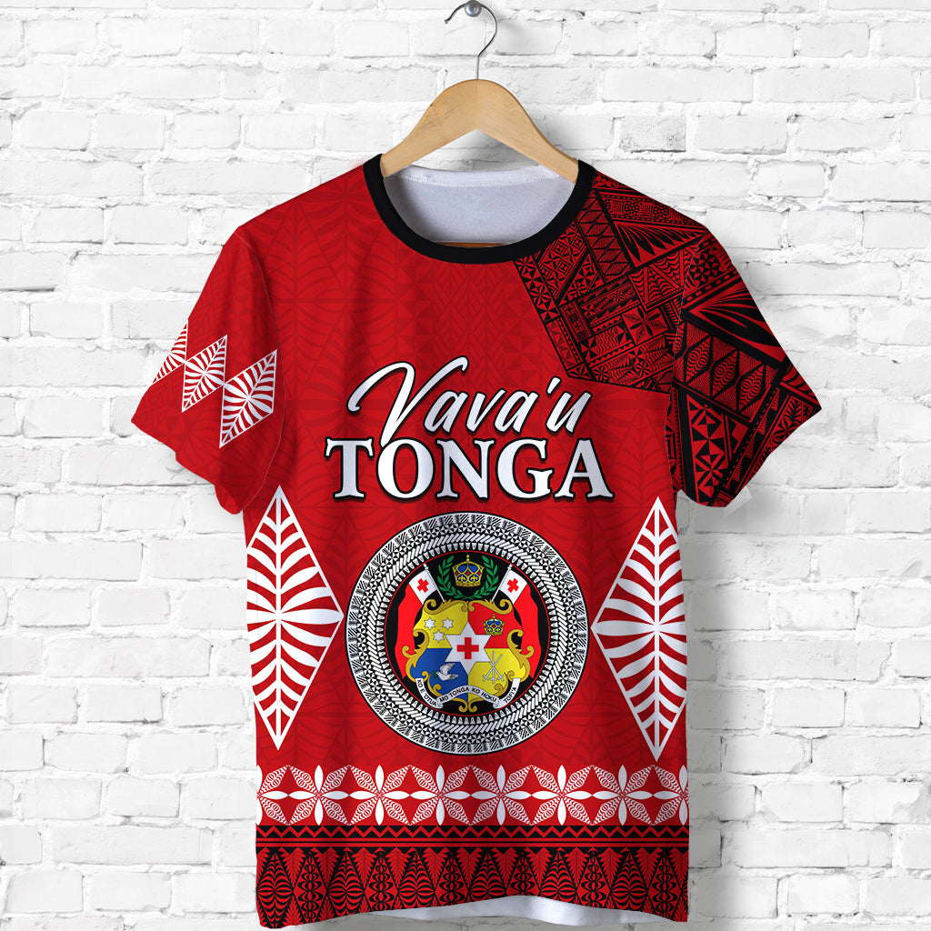 Vava u Tonga T Shirt Tongan Ngatu LT13 Unisex Red - Polynesian Pride