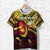 Custom Papua New Guinea Rugby T Shirt Style Dab Trend Unisex Yellow - Polynesian Pride