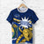 Nauru Rugby T Shirt Version Turtle Polynesian Unisex Blue - Polynesian Pride