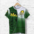 Custom Cook Islands Rugby T Shirt Impressive Version Custom Text and Number - Polynesian Pride