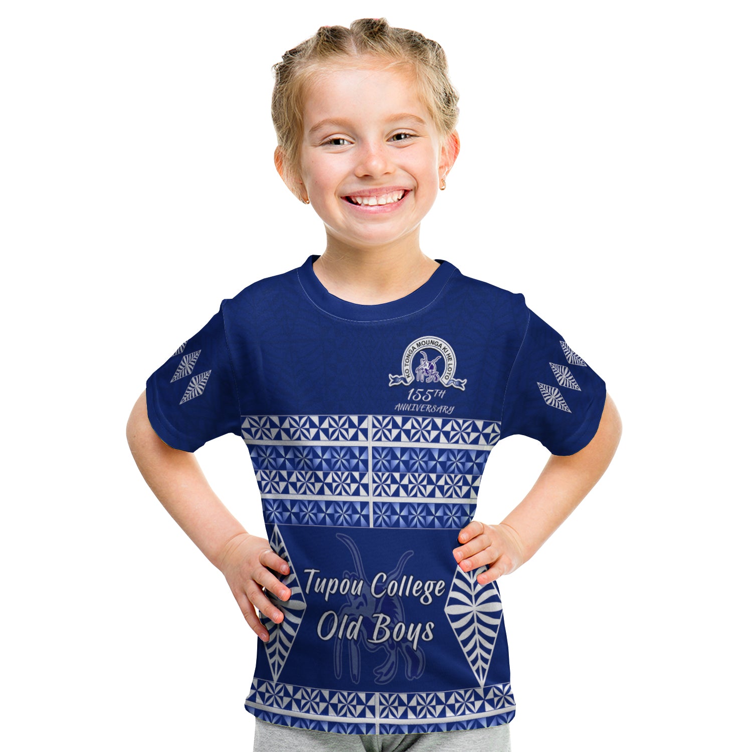 Old Boys Of Tupou College T Shirt Kid 155Th Anniversary LT13 - Polynesian Pride