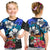 (Custom Text and Number) Fiji Tie Dye T Shirt Polynesian Blue Tribal Creative Tropical Flowers LT13 - Polynesian Pride