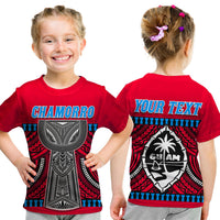 (Custom Personalised) Guam Chamorro T Shirt KID Latte Stone Red Polynesian Haligi LT13 Youth XL Size14 - Polynesian Pride