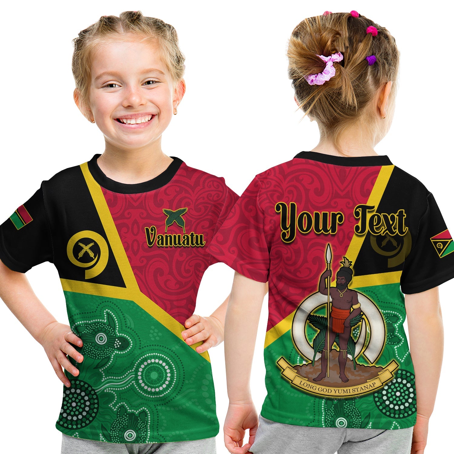 (Custom Personalised) Vanuatu T Shirt KID Aboriginal Turtle Mix Sand Drawing LT13 Youth XL Size14 - Polynesian Pride