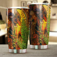 (Custom Personalised) Hei Tiki Maori Tumbler Fern Aotearoa Ta Moko Sun LT13 - Polynesian Pride