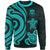 Tuvalu Sweater - Turquoise Tentacle Turtle Unisex Turquoise - Polynesian Pride