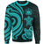 Samoa Sweater - Turquoise Tentacle Turtle Unisex Turquoise - Polynesian Pride