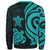 Marshall Islands Sweater - Turquoise Tentacle Turtle Crest - Polynesian Pride