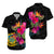 Tuvalu Polynesian Hibiscus Matching Dress and Hawaiian Shirt LT12 - Polynesian Pride