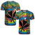 Custom Hawaii Rainbow Tie Dye T Shirt Flowers Polynesian Hawaiian Tribal LT13 Art - Polynesian Pride