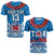 (Custom Text and Number) Toa Samoa Rugby T Shirt Manu Siva Tau Style Ulafala LT13 Blue - Polynesian Pride