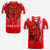 Custom LABASA FA T Shirt Football Fijian Custom Text and Number LT13 Unisex Red - Polynesian Pride