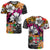 (Custom Text and Number) Fiji Tie Dye T Shirt Polynesian Tribal Creative Tropical Flowers LT13 Red - Polynesian Pride