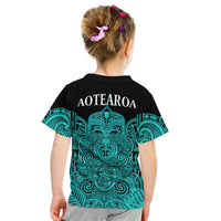 New Zealand Tiki Rugby T-Shirt - NZ Maori Koru Pattern Ver.02 LT14 - Polynesian Pride