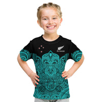 New Zealand Tiki Rugby T-Shirt - NZ Maori Koru Pattern Ver.02 LT14 - Polynesian Pride
