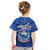 Samoa Rugby T Shirt Manu Samoa Polynesian Hibiscus Blue Style LT14 - Polynesian Pride