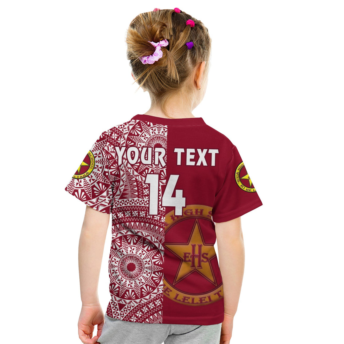 (Custom Text and Number) Tonga Eua High School T Shirt Class of Year Tongan Ngatu Pattern LT14 - Polynesian Pride