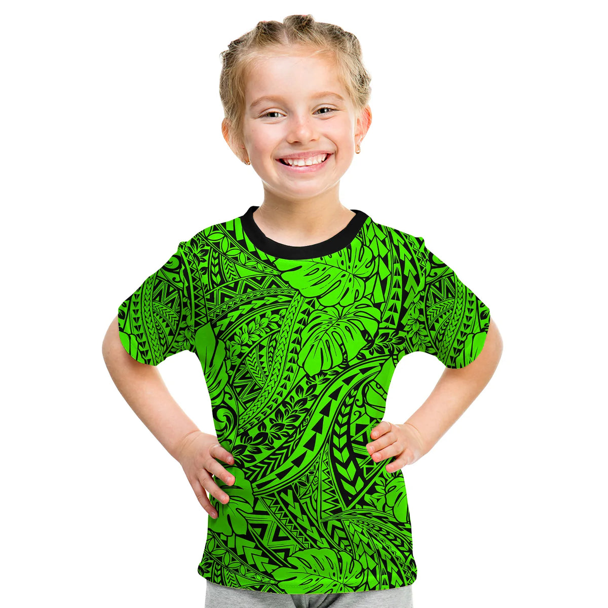 (Custom Personalised) Hawaii T Shirt KID Polynesian Tribal Art Ver.06 LT14 Youth XL Size14 - Polynesian Pride