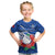 (Custom Text And Number) Samoa Rugby T Shirt KID Manu Samoa Polynesian Hibiscus Blue Style LT14 - Polynesian Pride