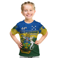 Solomon Islands T Shirt KID Happy 44th Independence Anniversary Polynesian Pattern LT14 Youth XL Size14 - Polynesian Pride