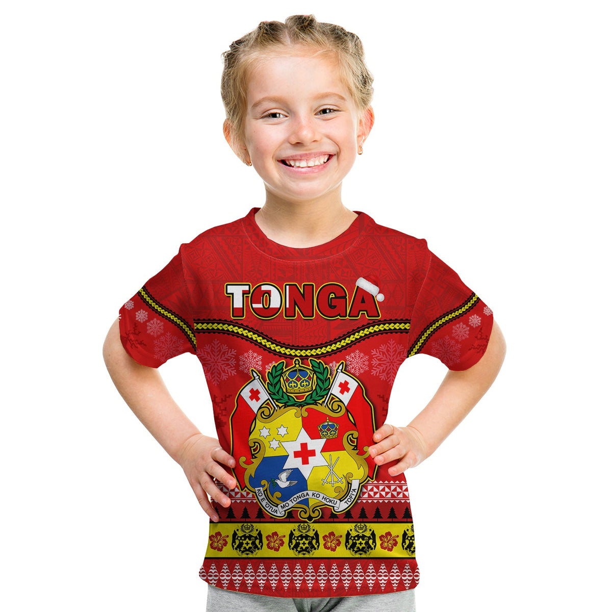 Custom Tonga Christmas T Shirt Tongan Ngatu Kilisimasi Fiefia LT14 - Polynesian Pride