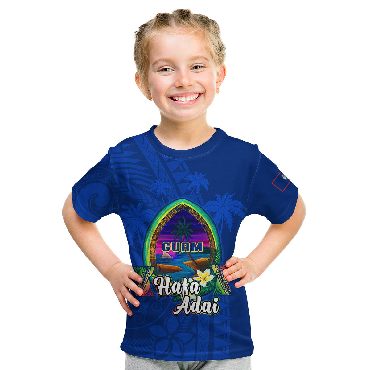 (Custom Personalised) Guam T Shirt KID Hafa Adai Latte Stone Proud Chamorro LT14 Youth XL Size14 - Polynesian Pride