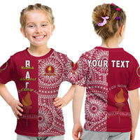 (Custom Personalised) Beulah Tonga College T Shirt KID Tongan Ngatu Pattern LT14 Youth XL Size14 - Polynesian Pride