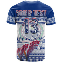 (Custom Text and Number) Toa Samoa Rugby T Shirt Uso Aso Uma Go Champions White LT13 - Polynesian Pride