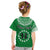 (Custom Text and Number) Cook Islands Tatau T Shirt KID Symbolize Passion Stars Version Green LT13 - Polynesian Pride