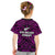 New Zealand Silver Fern Rugby T Shirt KID All Black Purple NZ Maori Pattern LT13 - Polynesian Pride