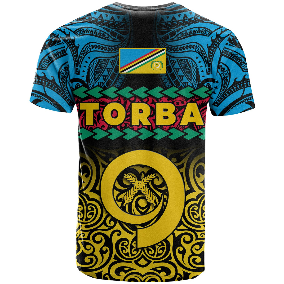 Torba Province T Shirt Vanuatuan Pig Tusk Polynesian Flag Style LT14 - Polynesian Pride