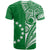 Cook Islands Tatau T Shirt Symbolize Passion Stars Version Green LT13 - Polynesian Pride