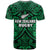 New Zealand Silver Fern Rugby T Shirt All Black Green NZ Maori Pattern LT13 - Polynesian Pride