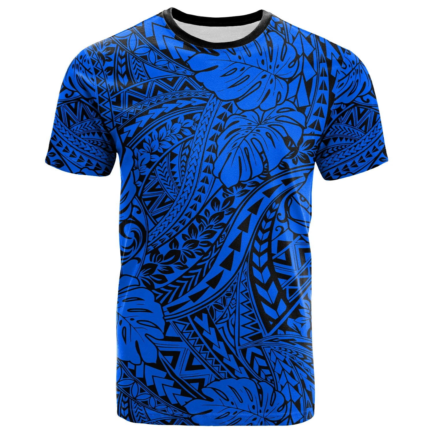 Custom Hawaii T Shirt Polynesian Tribal Art Ver.04 LT14 Blue - Polynesian Pride