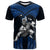 Custom Hawaii T Shirt Hawaiian Warrior With Weapon Polynesian Ver.06 LT14 Blue - Polynesian Pride