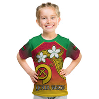 (Custom Personalised) Vanuatu Novelty T Shirt KID Frangipani Tropical Spa Flower LT13 Youth XL Size14 - Polynesian Pride