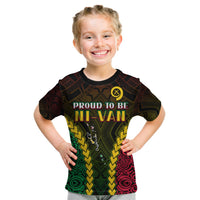 Vanuatu Indigenous T Shirt KID Proud To Be Ni - Vanuatu Polynesian Pattern LT13 Youth XL Size14 - Polynesian Pride
