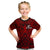 New Zealand Silver Fern Rugby T Shirt KID All Black Red NZ Maori Pattern LT13 - Polynesian Pride