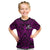 New Zealand Silver Fern Rugby T Shirt KID All Black Purple NZ Maori Pattern LT13 - Polynesian Pride