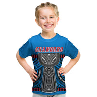 Guam Chamorro T Shirt KID Latte Stone Blue Polynesian Haligi LT13 Youth XL Size14 - Polynesian Pride