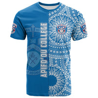 Custom Apifoou Tonga College T Shirt Tongan Ngatu Pattern LT14 - Polynesian Pride