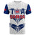 (Custom Text and Number) Toa Samoa Rugby T Shirt Siamupini Proud White LT13 - Polynesian Pride