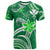 Custom Hawaii Flowers Wave T Shirt Kanaka Maoli Green Polynesian LT13 Green - Polynesian Pride