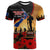 New Zealand Anzac T Shirt Maori Camouflage Mix Poppies We Will Remember Them LT14 Black - Polynesian Pride