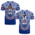 (Custom Text and Number) Samoa Rugby T Shirt Manu Samoa 7s Ginger Blue Polynesian LT14 Blue - Polynesian Pride