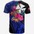 Wallis and Futuna T Shirt Hibiscus Blue No.1Color LT6 - Polynesian Pride