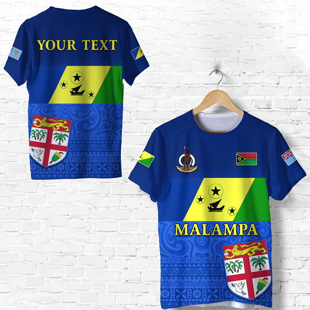 Custom Malampa Fiji Day T Shirt Vanuatuan Proud LT13 Unisex Blue - Polynesian Pride