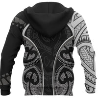 Maori Ta Moko Tattoo Hoodie, Rugby Pullover Hoodie - Polynesian Pride
