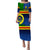 (Custom Personalised) Vanuatu Tafea Province Day Puletasi Dress Tafea Flag Color Style LT9 - Polynesian Pride